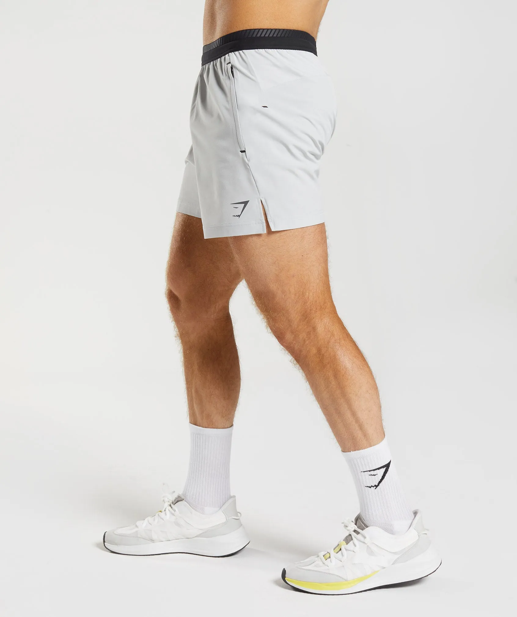 Gymshark Apex 5" Hybrid Shorts - Light Grey