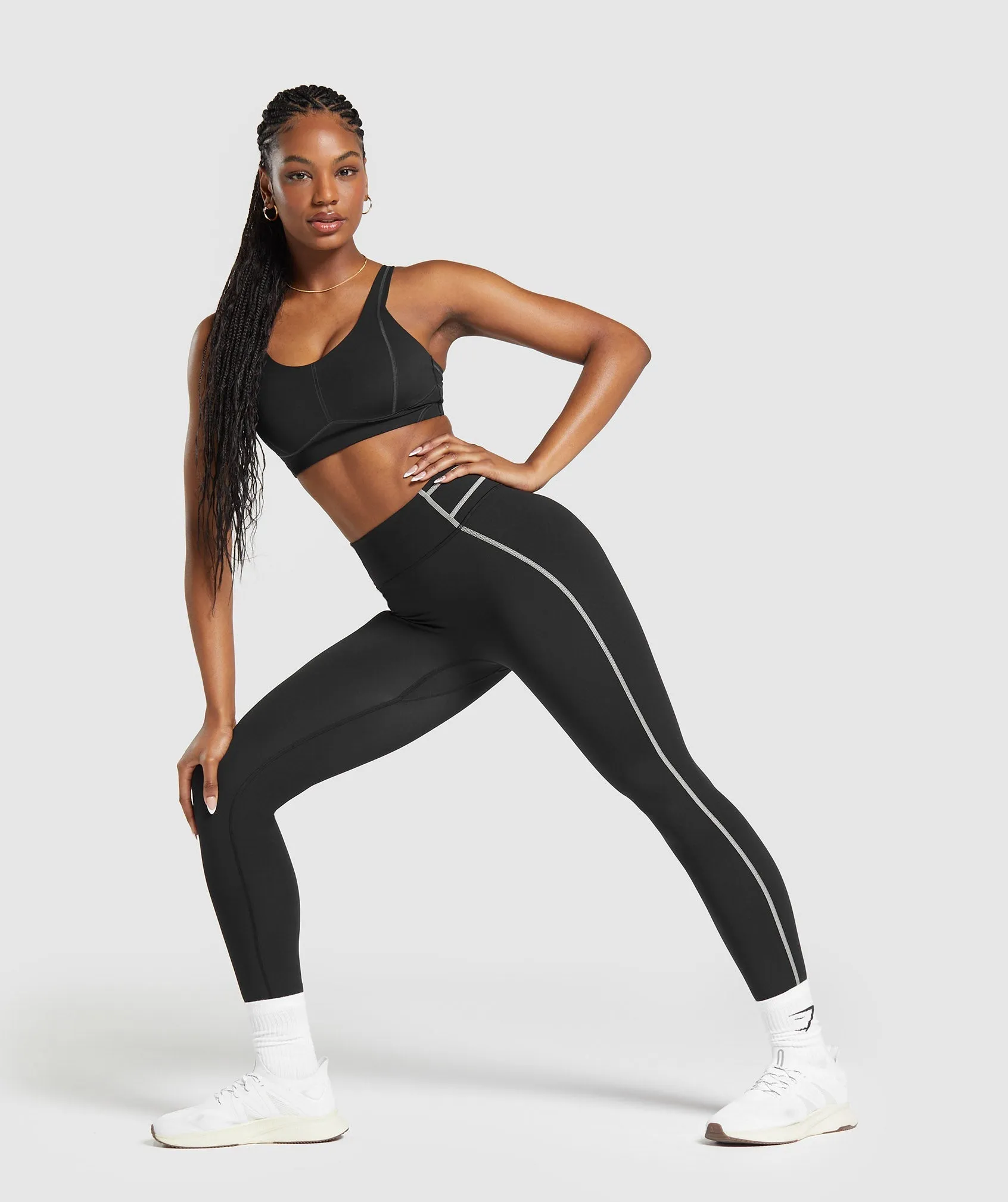 Gymshark Stitch Feature Leggings - Black
