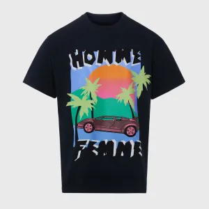 Homme   Femme -  Paper Cut Tee -  Black (HFSS2022111-3)