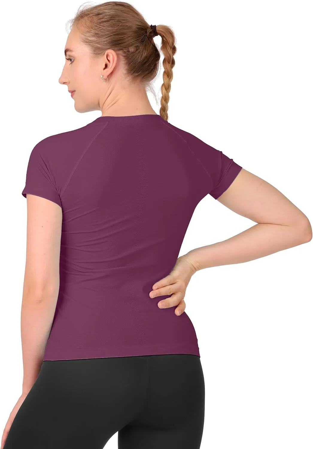 MathCat Workout Shirts for Women,Workout Tops for Women Short Sleeve,Yoga T Shirts for Women,Breathable Athletic Gym Shirts