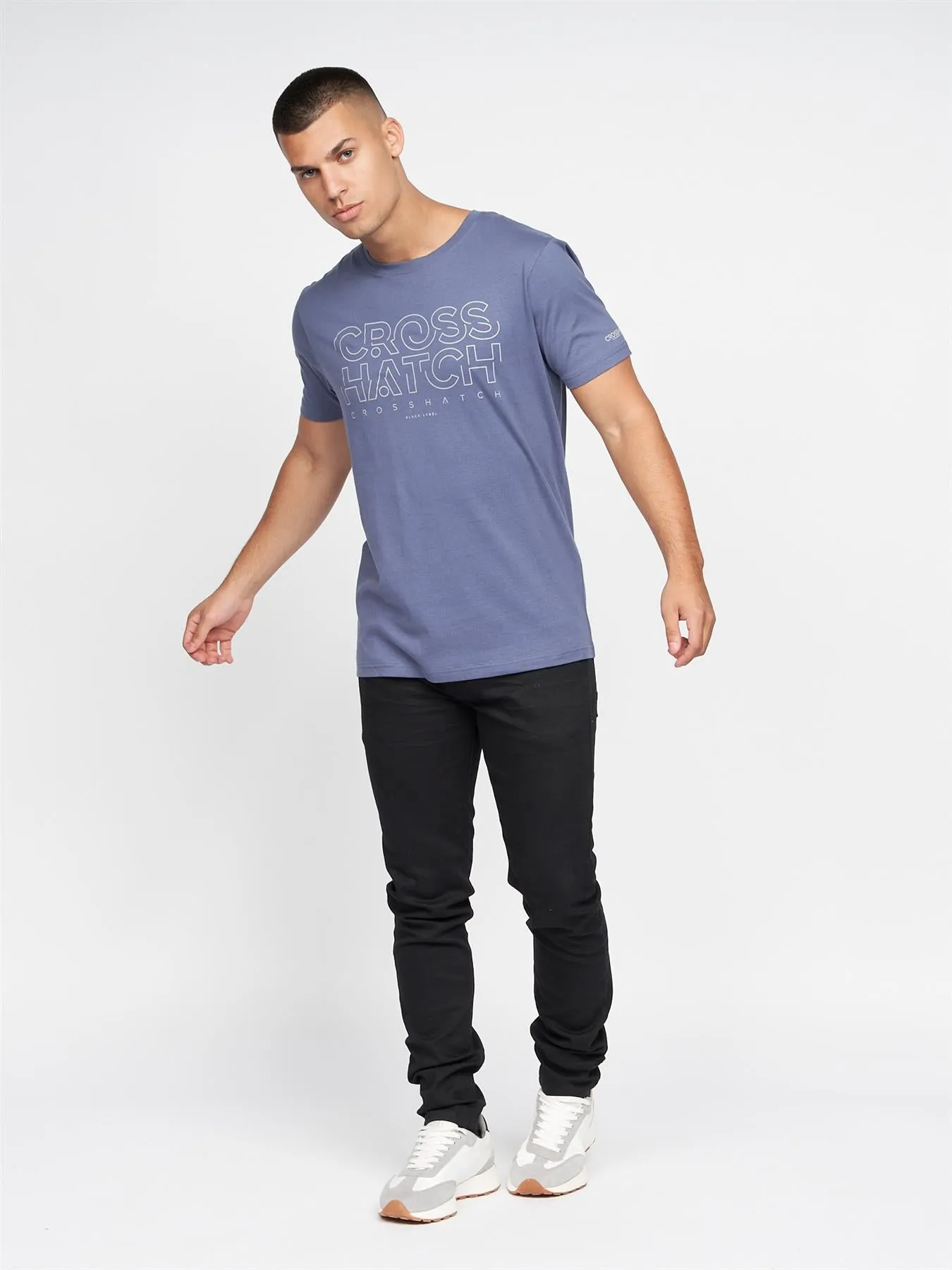 Mens Helty T-shirt Denim Blue