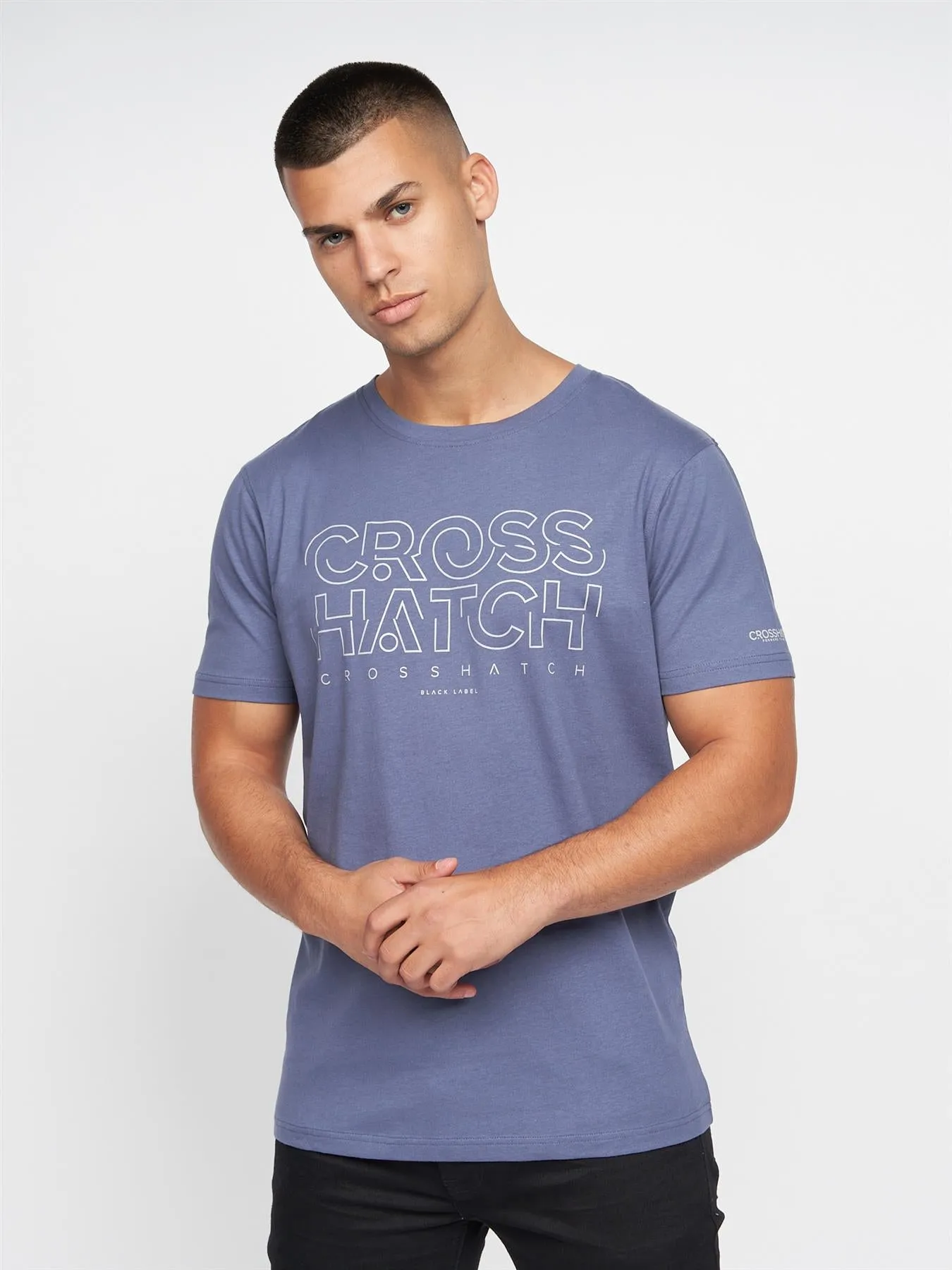 Mens Helty T-shirt Denim Blue