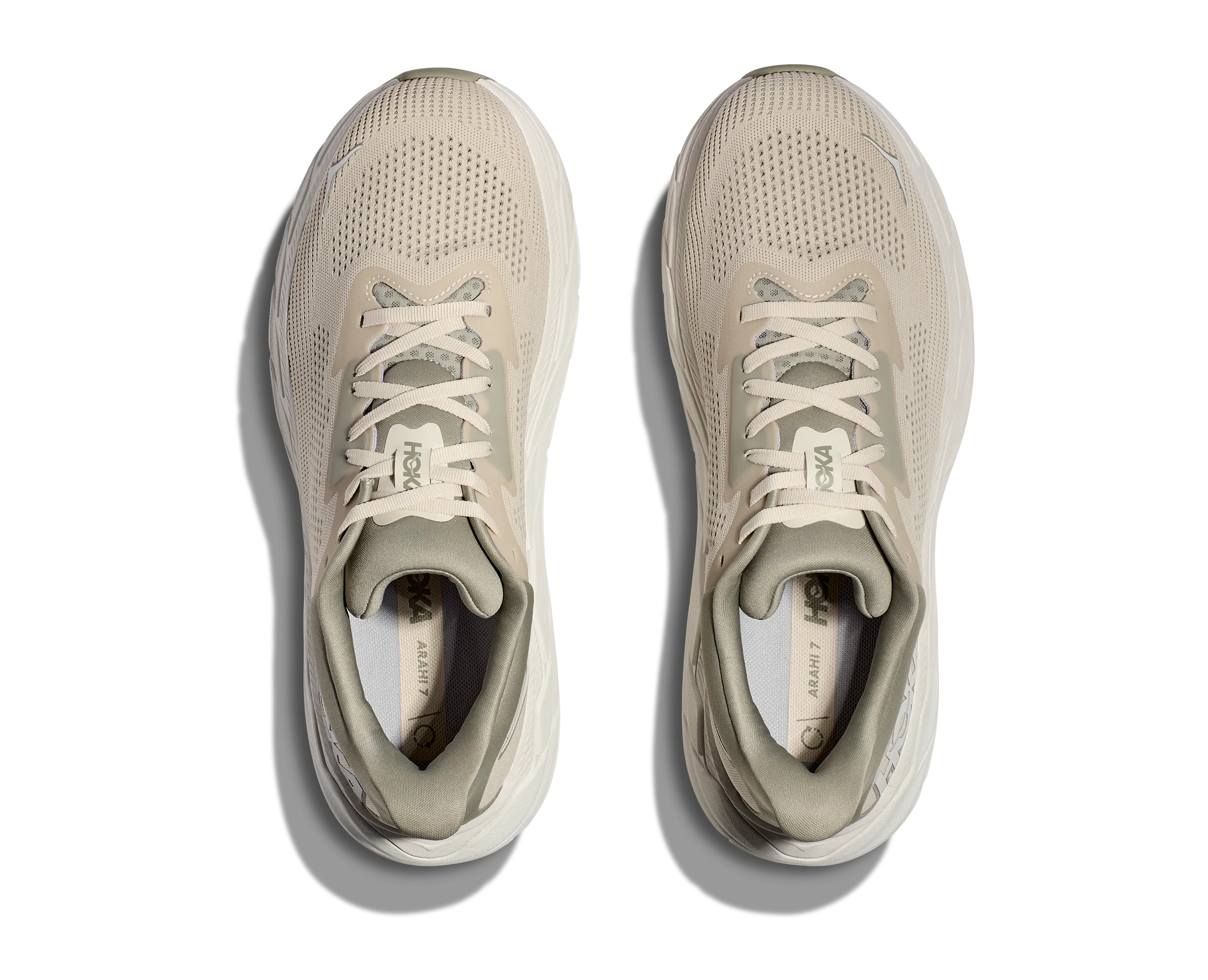 Men's Hoka Arahi 7 1147850OKB Color:  Oat Milk/Barley