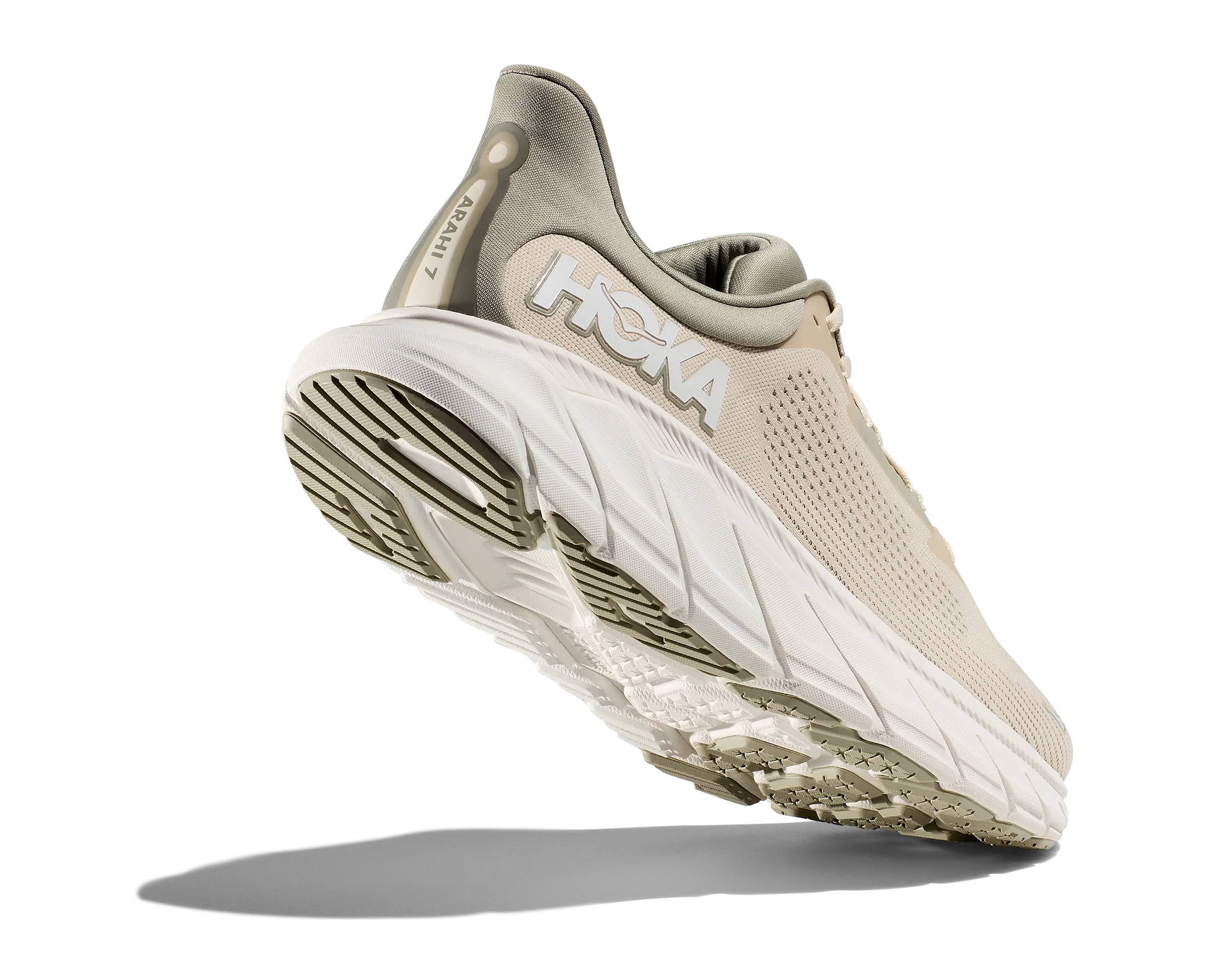 Men's Hoka Arahi 7 1147850OKB Color:  Oat Milk/Barley