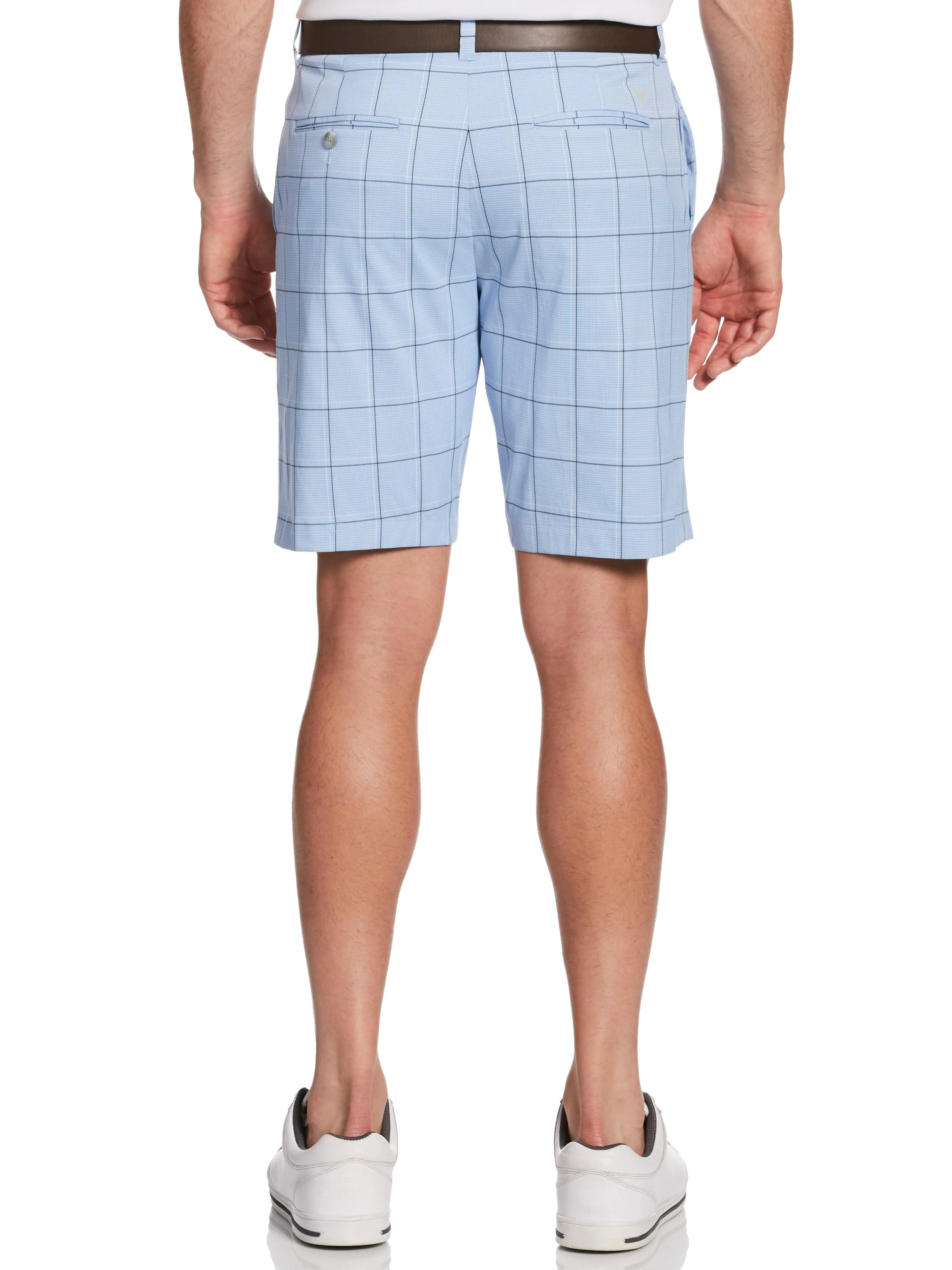 Mens Plaid Stretch Short