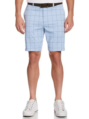 Mens Plaid Stretch Short