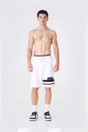 Men's White Gym Shorts for Active Days