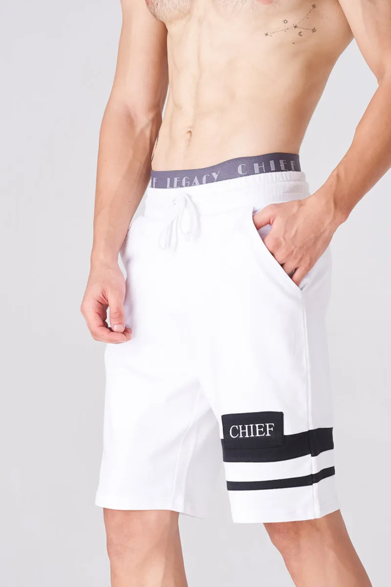 Men's White Gym Shorts for Active Days