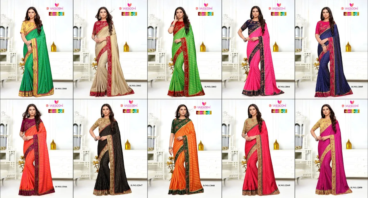 Mintorsi 12041-50 Sana Silk Casual Wear Saree Collection