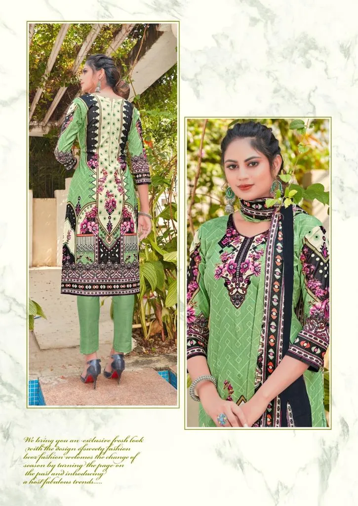 Mishri Creation Launched Lawn Cotton Casual Wear Salwar Suits