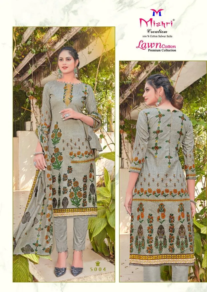 Mishri Creation Launched Lawn Cotton Casual Wear Salwar Suits