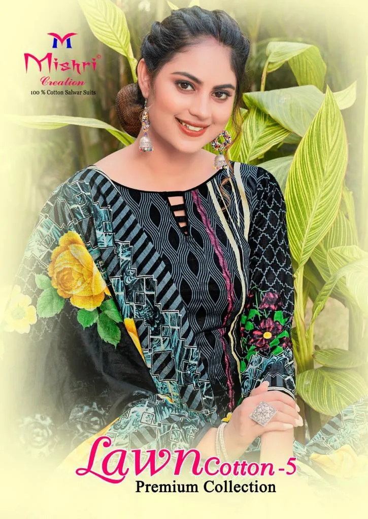 Mishri Creation Launched Lawn Cotton Casual Wear Salwar Suits