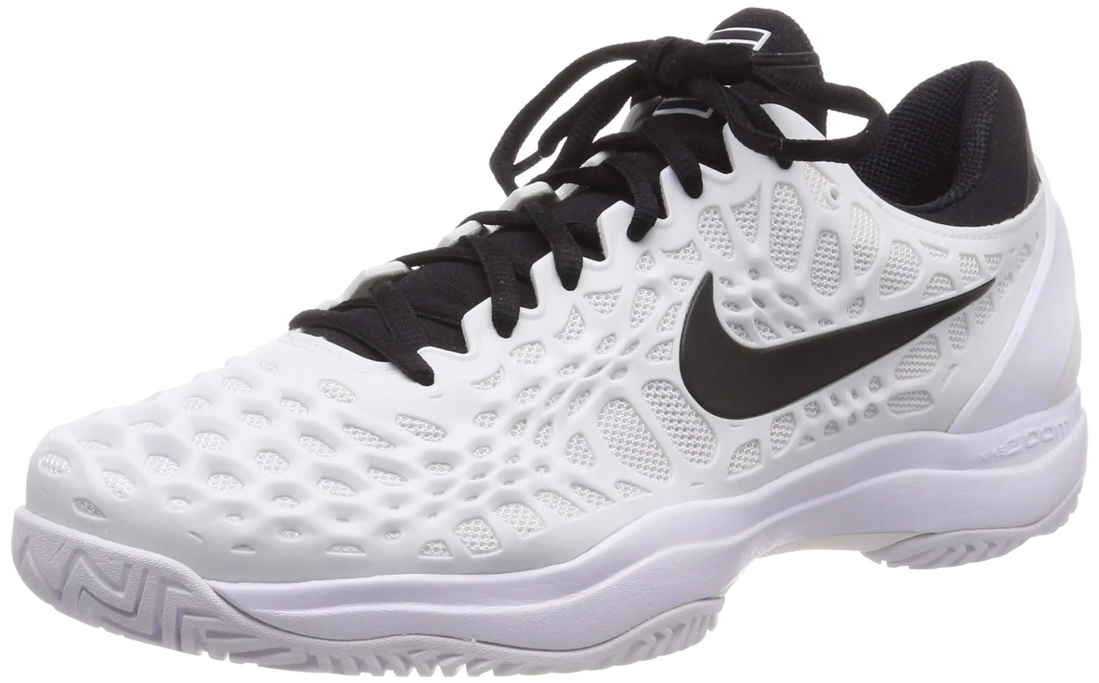 Nike Mens Zoom Cage 3 Tennis Shoes (8 M US) White/Black