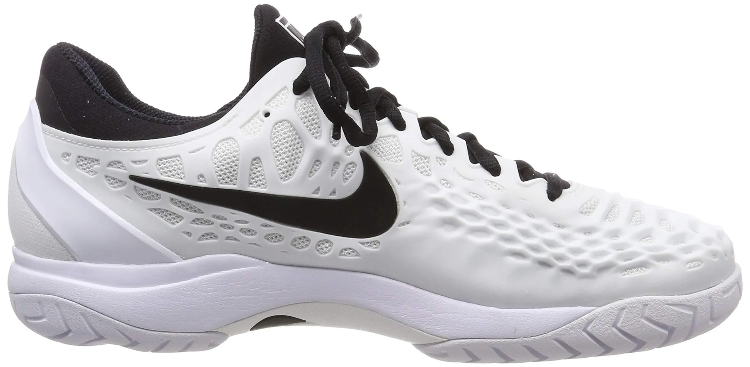 Nike Mens Zoom Cage 3 Tennis Shoes (8 M US) White/Black