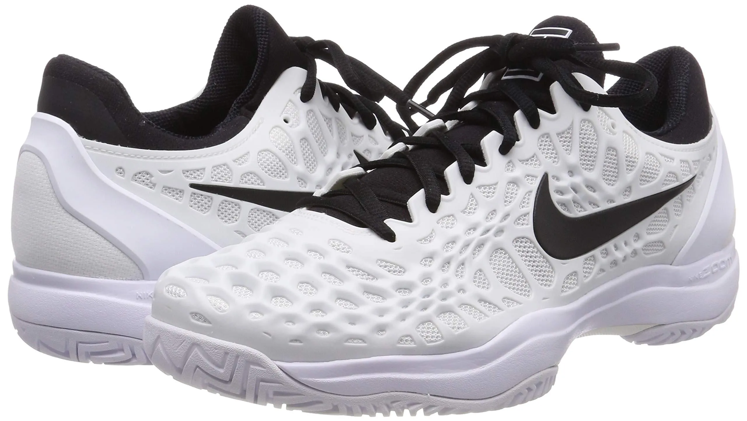Nike Mens Zoom Cage 3 Tennis Shoes (8 M US) White/Black