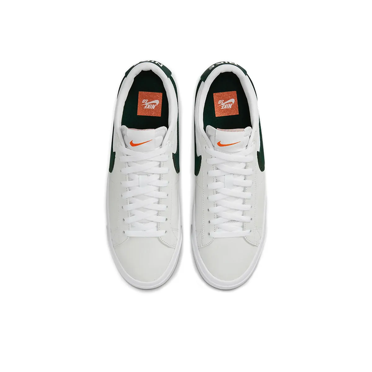 Nike SB Blazer GT Orange Label ISO - White Leather/Green DR9099-100