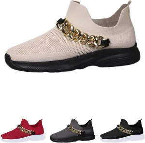 Non Slip Work Shoes Women Comfort Slip On Shoes Casual Chunky Sneakers Women's Walking Arch Support Non Slip Work Slip On Tennis Shoe Loafers Dress Shoe