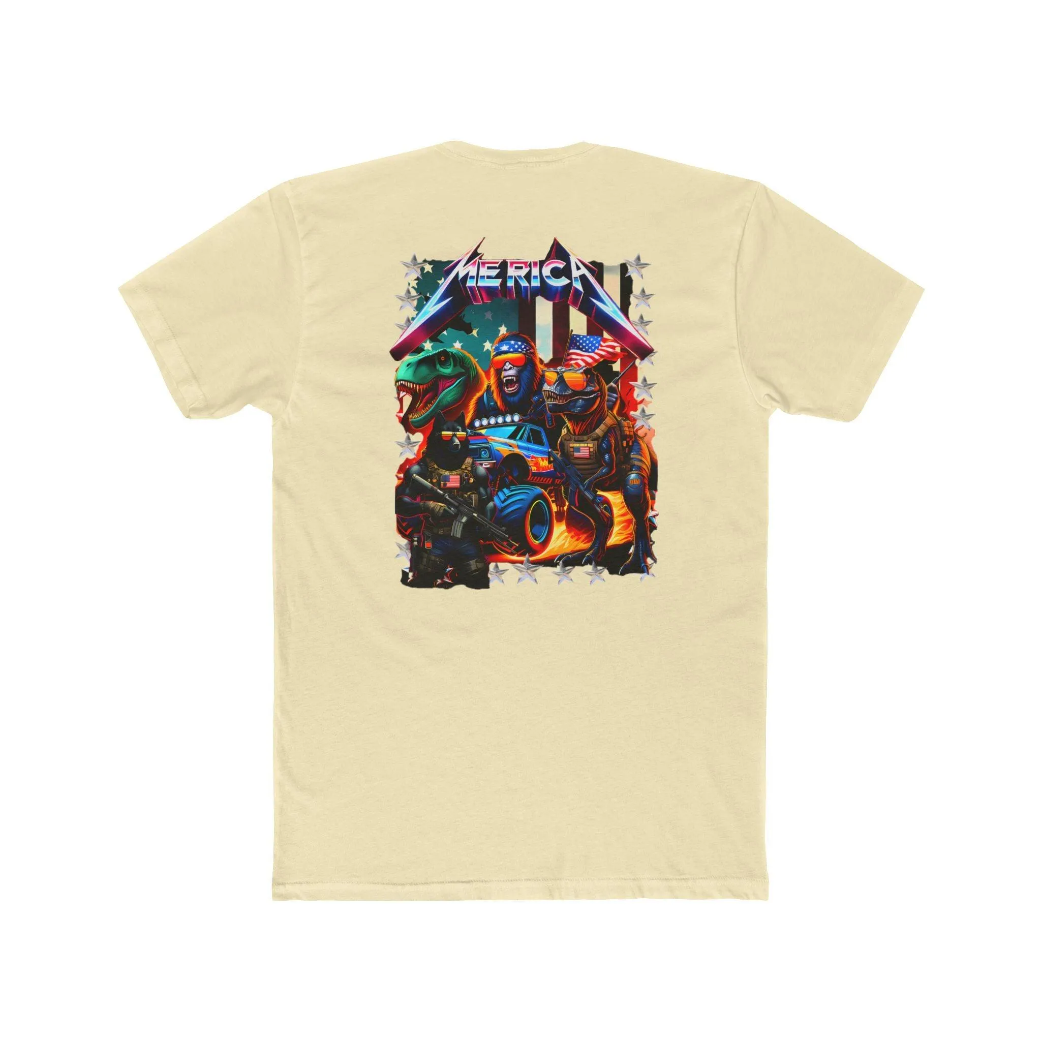 Patriotic Powerhouse Unisex Cotton Crew Tee