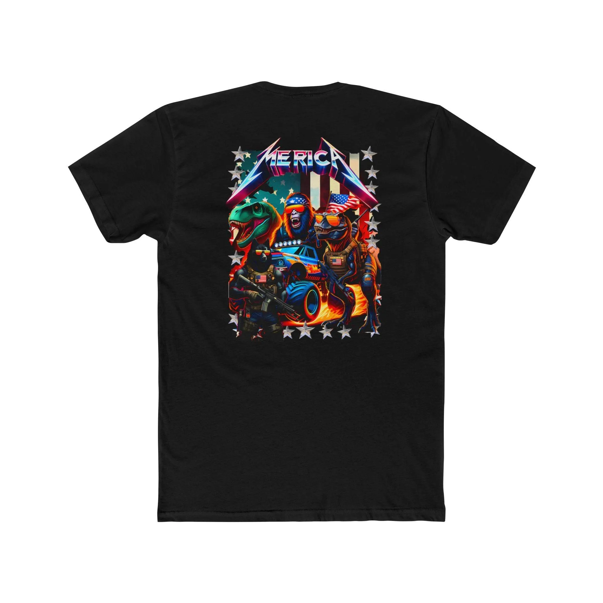 Patriotic Powerhouse Unisex Cotton Crew Tee