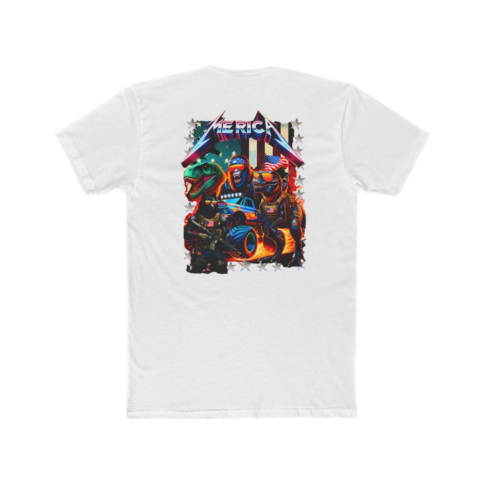 Patriotic Powerhouse Unisex Cotton Crew Tee