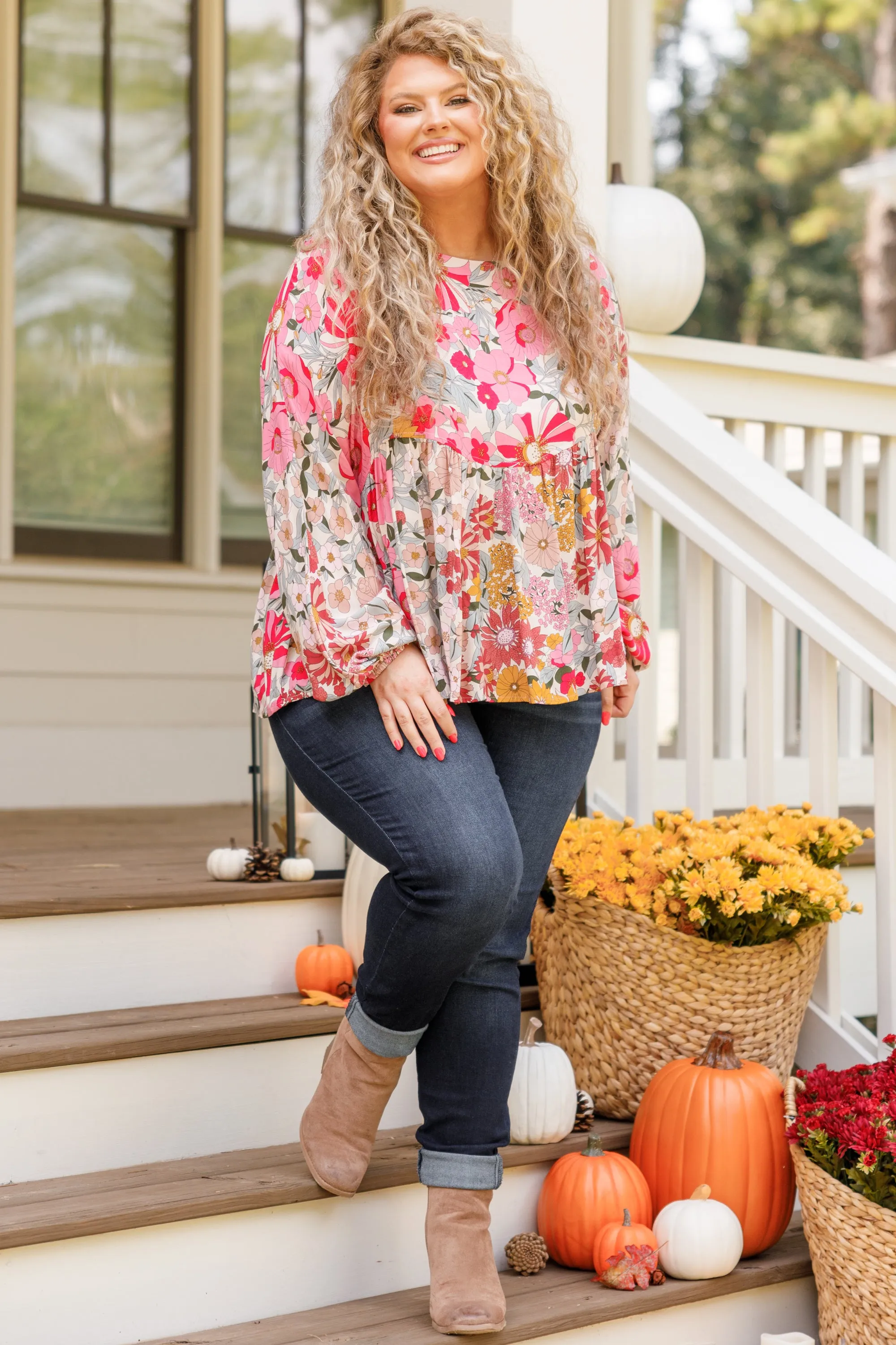 Poppy Paradise Top, Pink