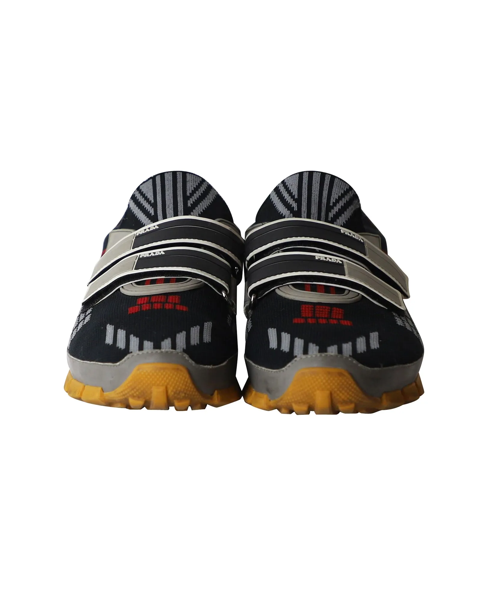 Prada Cross Section Sneakers in Multicolor Knit