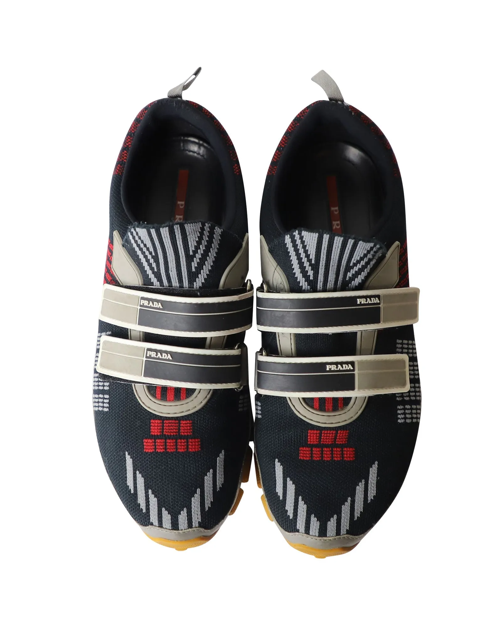 Prada Cross Section Sneakers in Multicolor Knit
