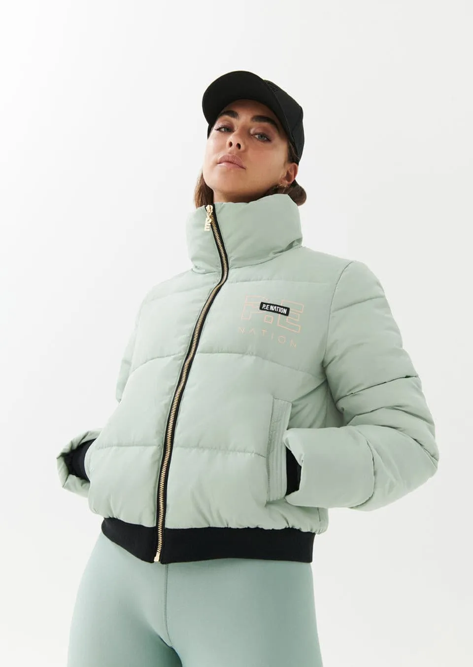 RAMP RUN PUFFER JACKET IN ICEBERG GREEN