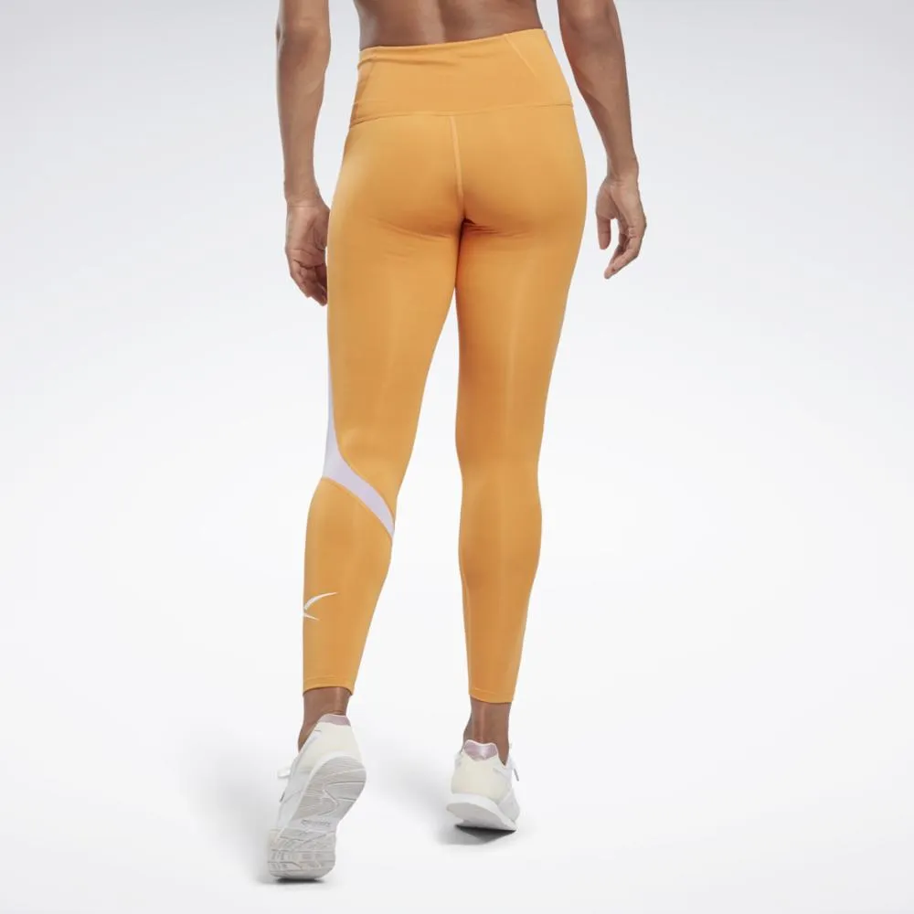 Reebok Apparel Women Workout Ready Vector Leggings PEAFUZ
