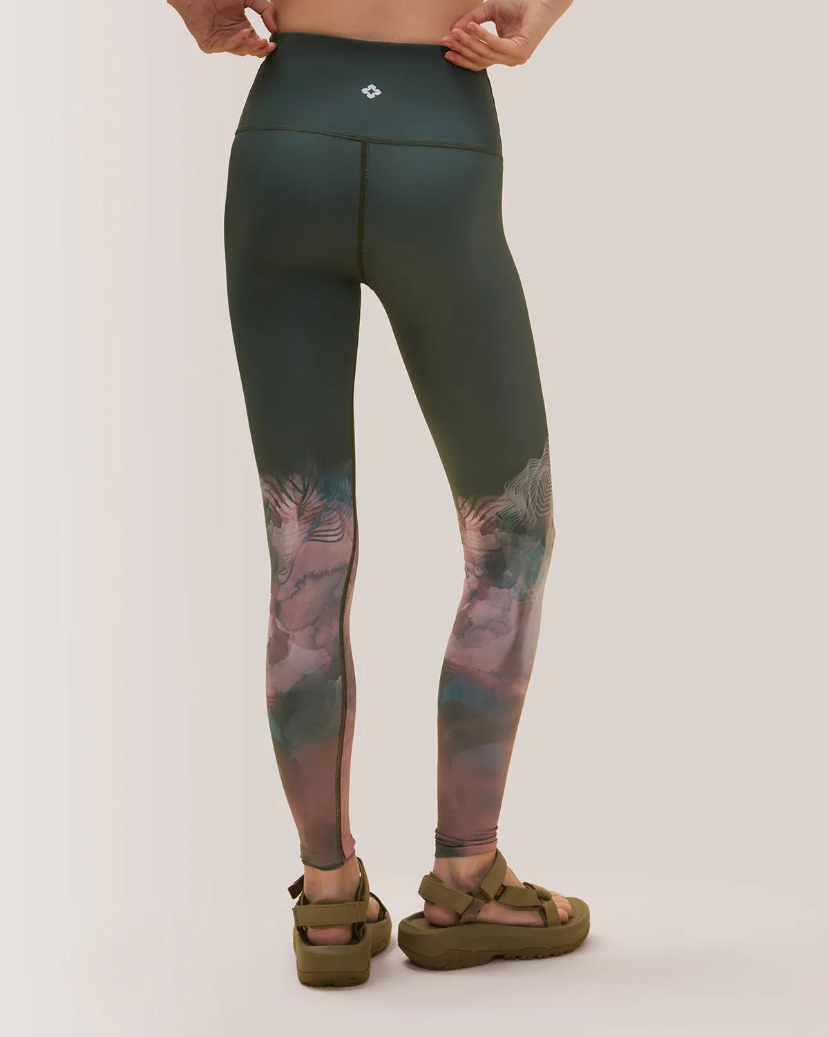 Reversible Ultralight High-Rise Legging - Aurora Borealis