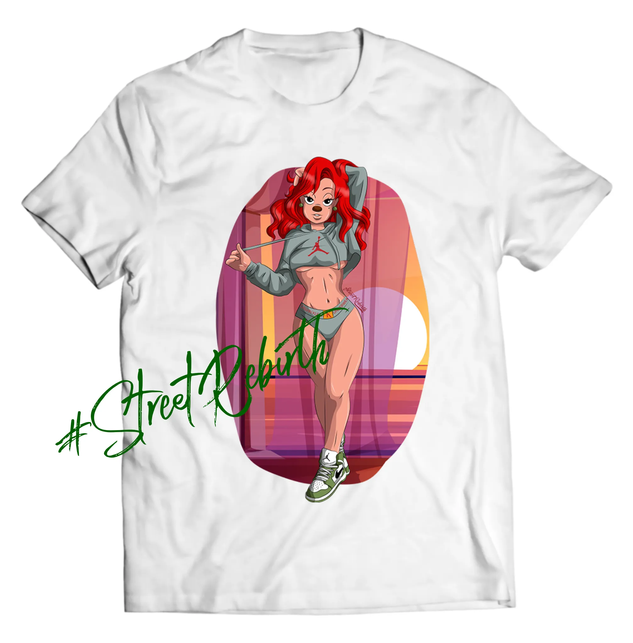 Roxanne Streetwear Fusion DTG-Printed Shirt – Bold and Stylish Urban Vibes