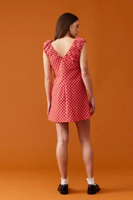 Ruby - Raquel Mini Dress, Red Tartan