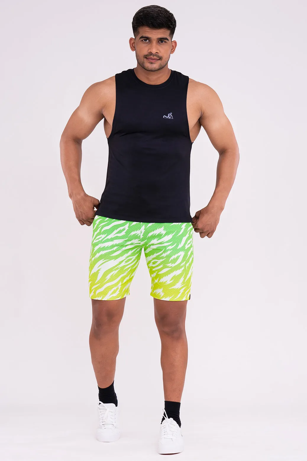 RudeStyle Athleisure Shorts - Neon Ombre