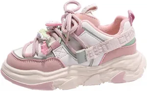 Running Shoes Girls Toddler Chunky Sneakers Fashion Thick Sole Warm Big Kid Slip On Outdoor Running Casual Shoes