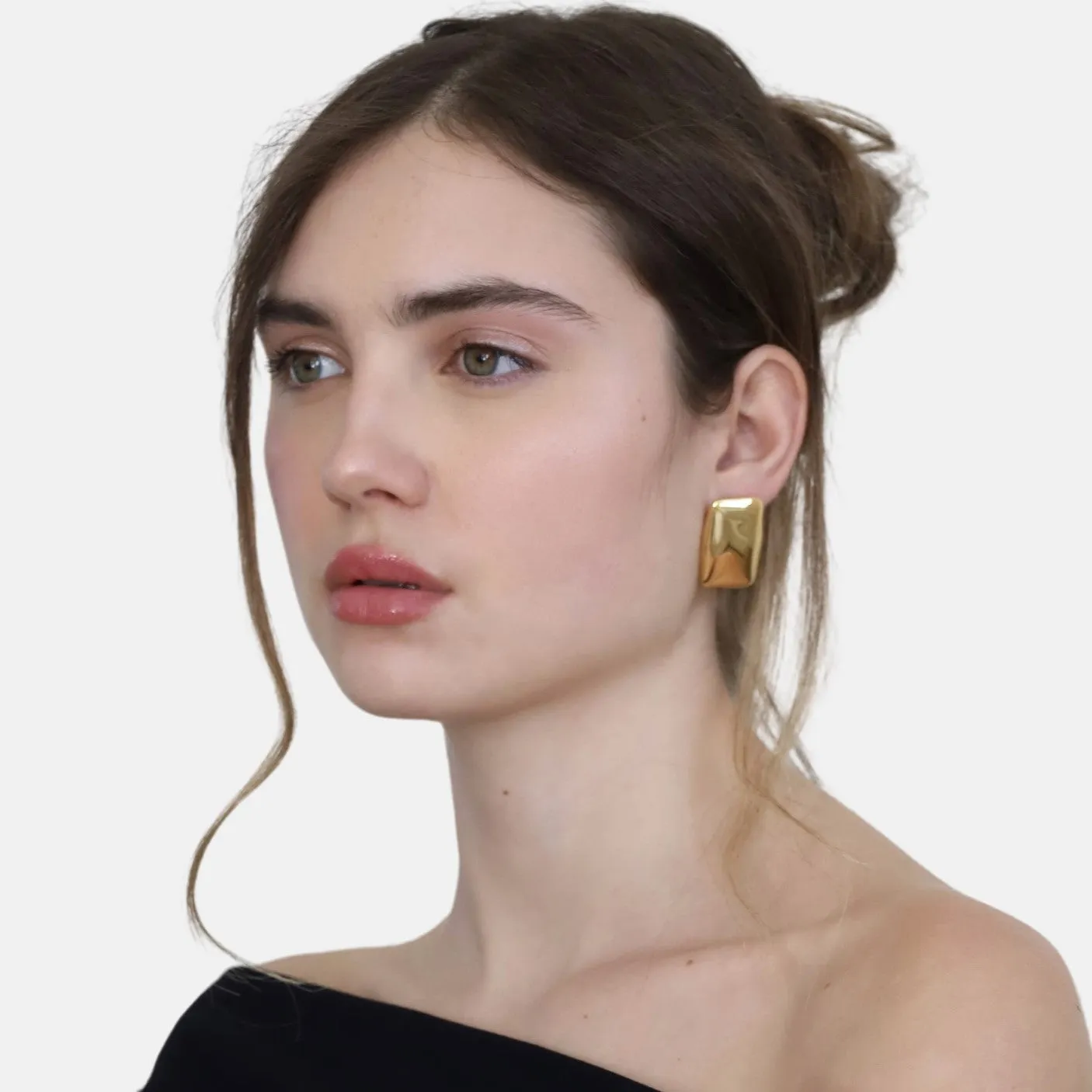 Sabine Mirrored Statement Earrings
