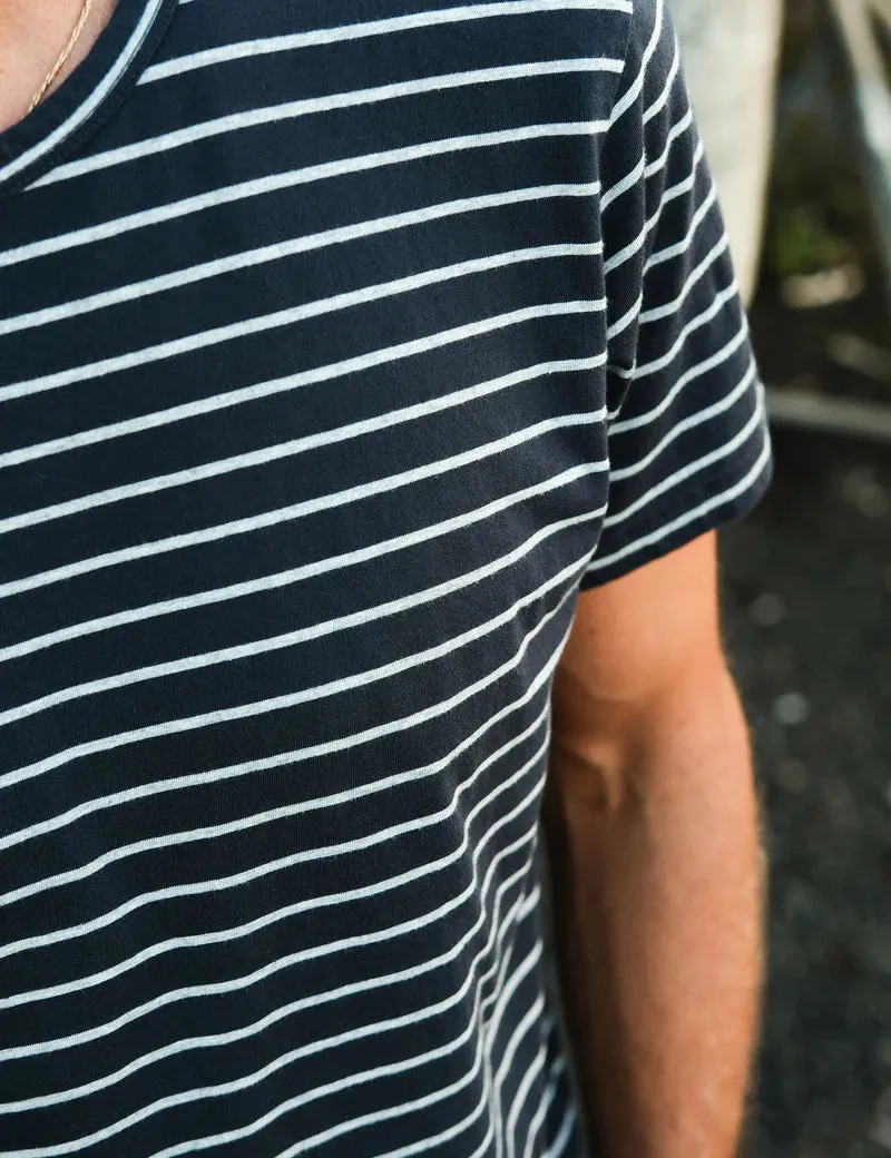 Simple | Breton Stripe Tee | Navy