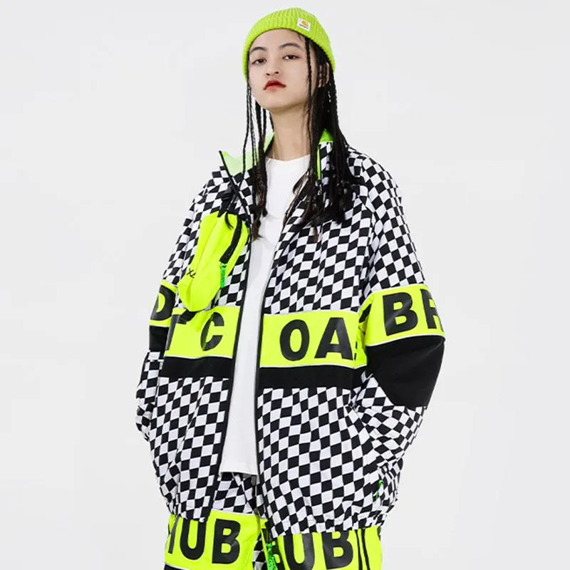 Snowverb Women's PINGUP Street Style Plaid Snow Jacket
