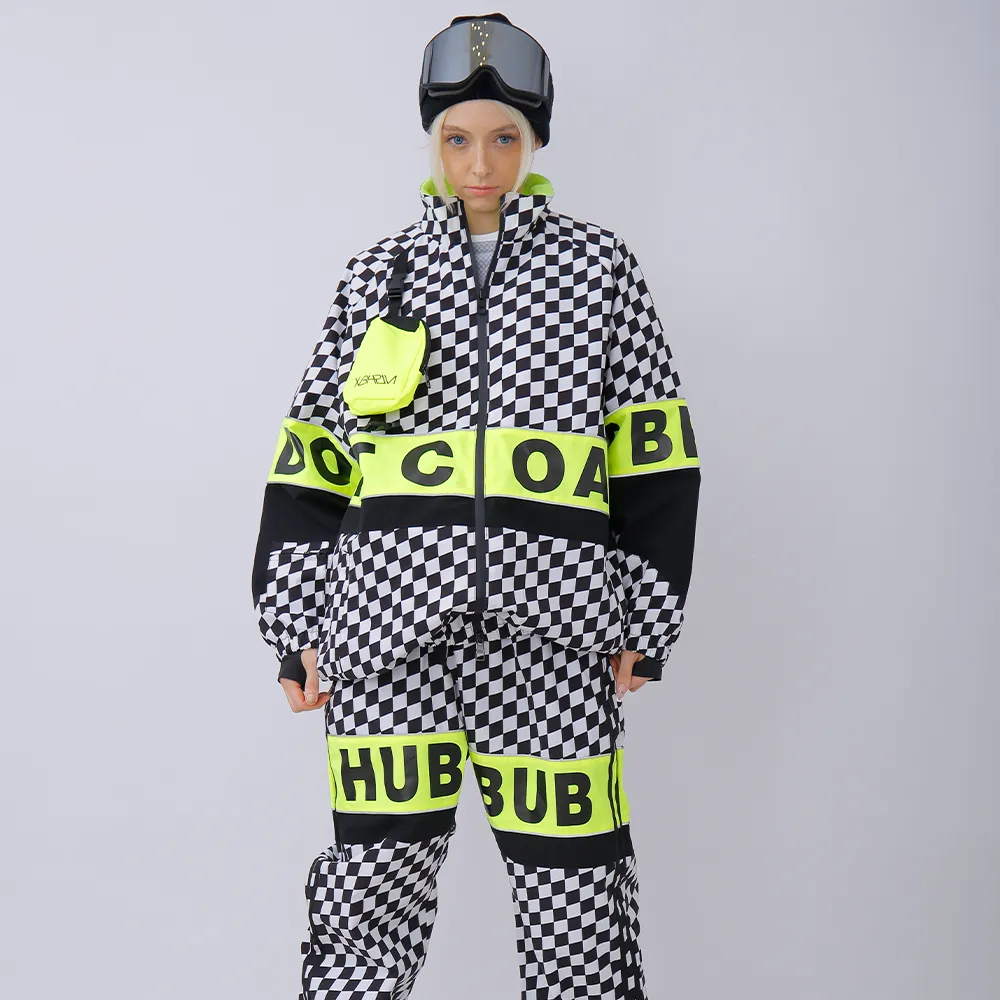 Snowverb Women's PINGUP Street Style Plaid Snow Jacket