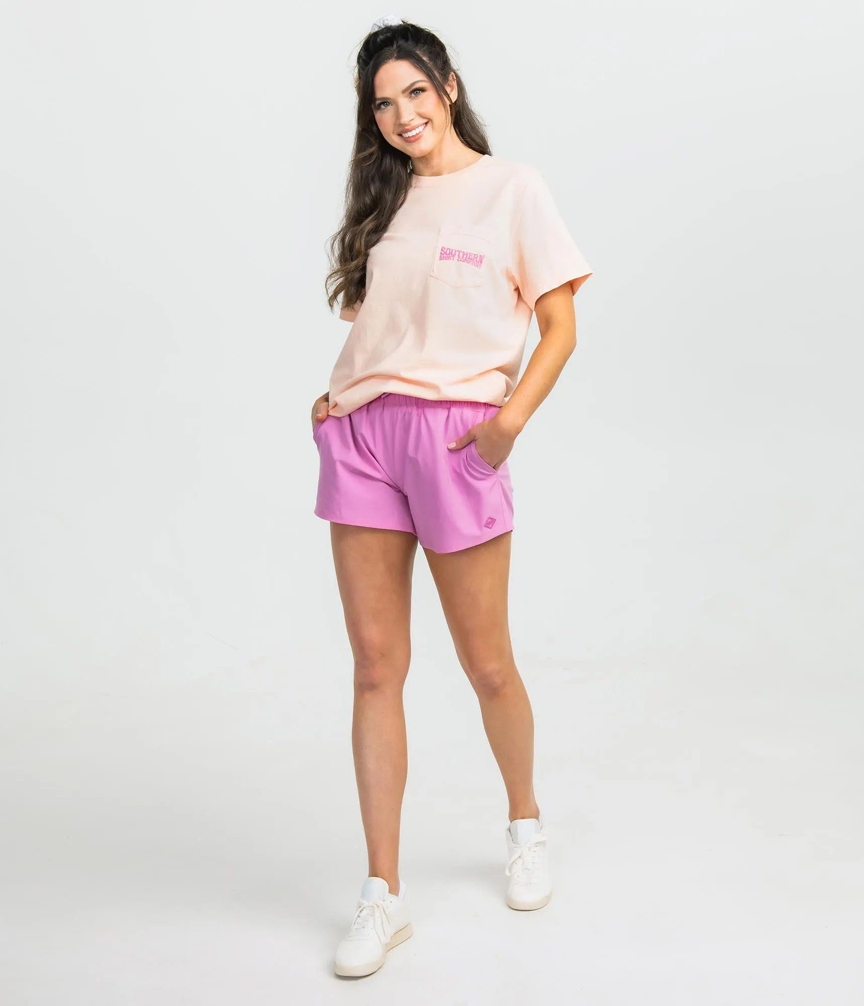 Southern Shirt Co Lined Hybrid Shorts - Orchid