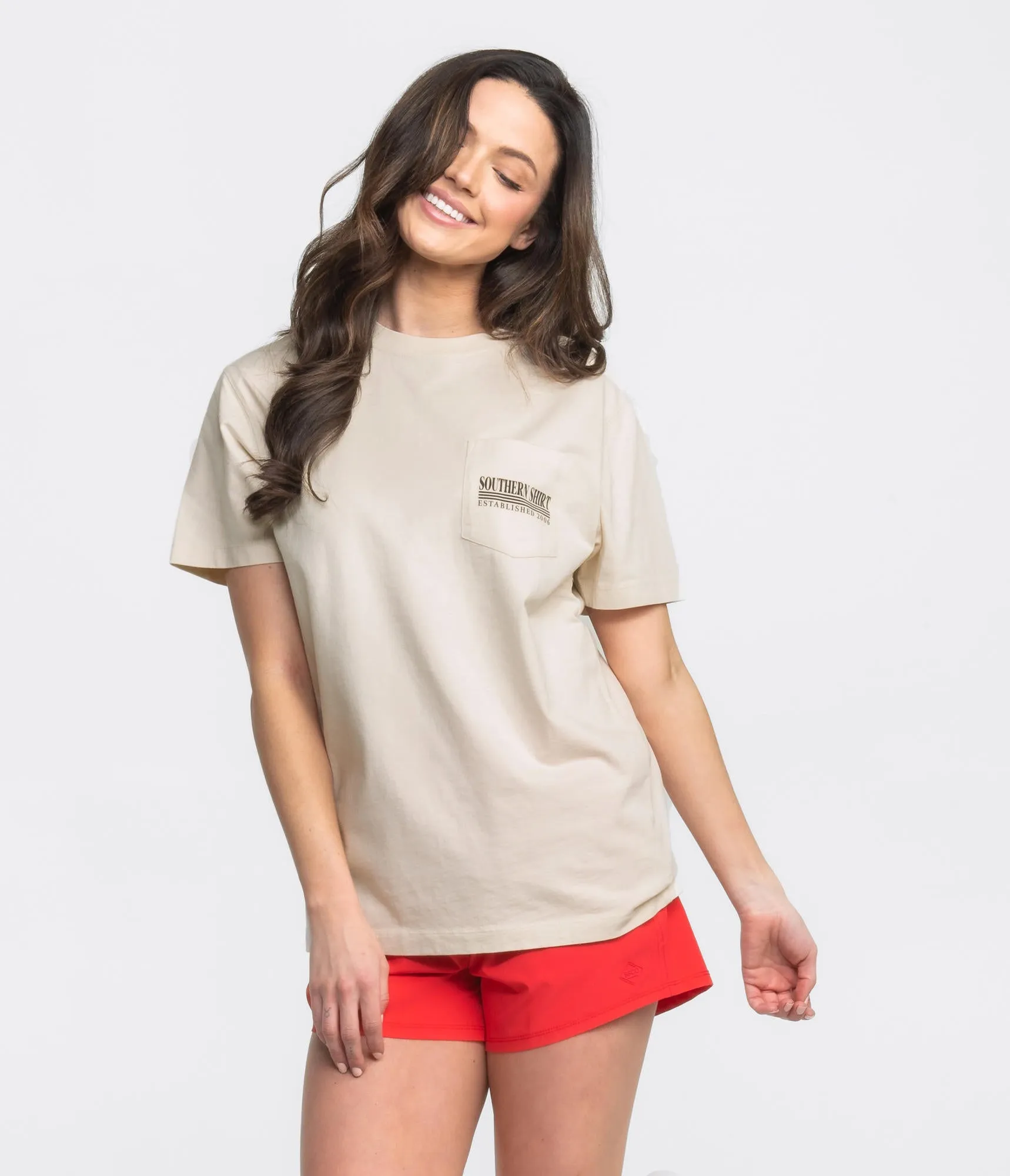 Southern Shirt Co Lined Hybrid Shorts - Rio Red