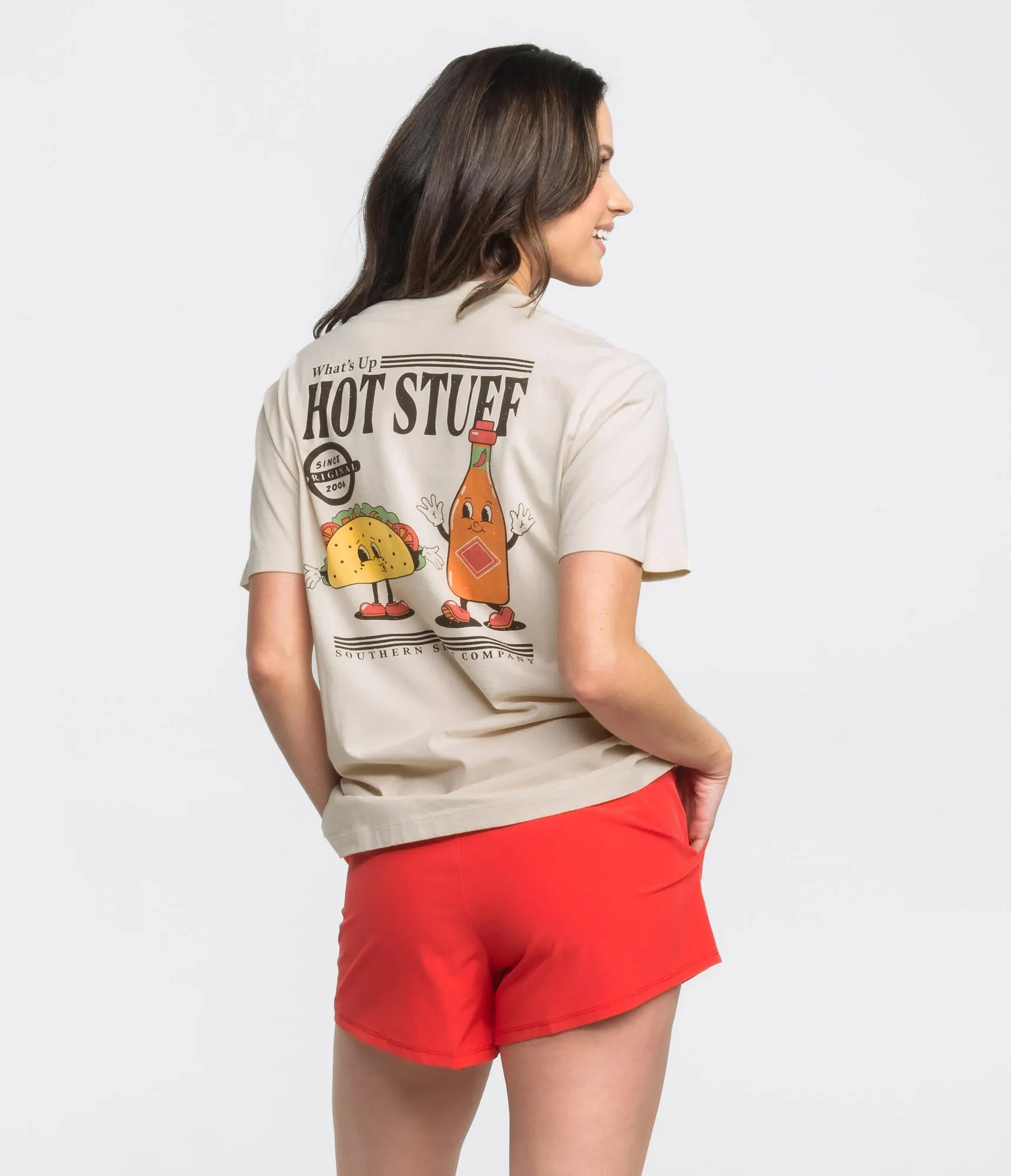 Southern Shirt Co Lined Hybrid Shorts - Rio Red