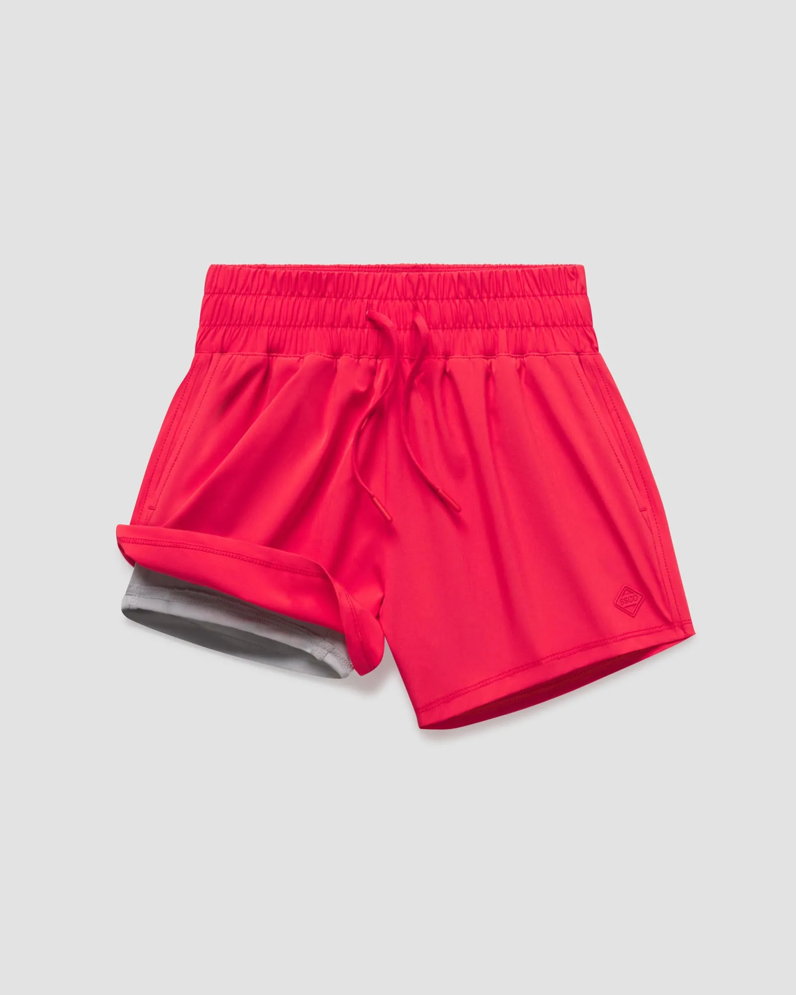 Southern Shirt Co Lined Hybrid Shorts - Rio Red