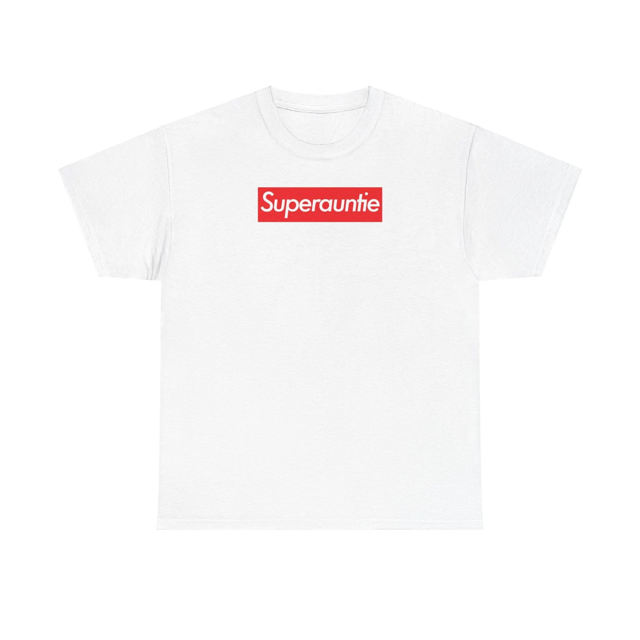 Superauntie Unisex Heavy Cotton Tee Shirt T-shirt super Inspired Funny Auntie Aunt Appreciation Gift For Aunties Aunts Thank You Thankful Birthday Christmas