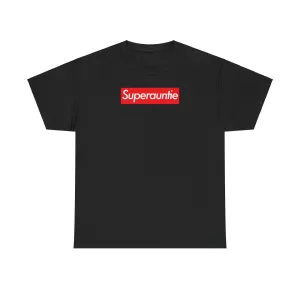 Superauntie Unisex Heavy Cotton Tee Shirt T-shirt super Inspired Funny Auntie Aunt Appreciation Gift For Aunties Aunts Thank You Thankful Birthday Christmas