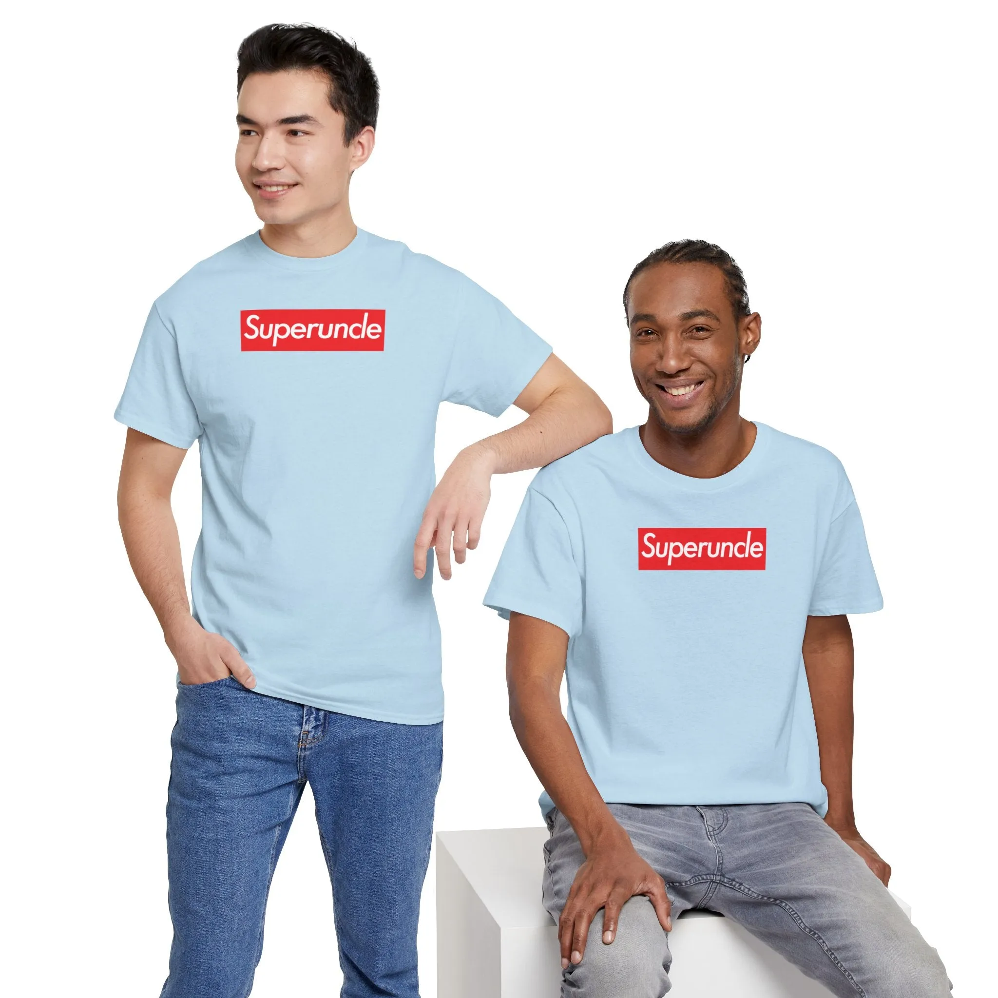 Superuncle Unisex Heavy Cotton Tee Shirt T-shirt super Inspired Funny Uncle Uncles Appreciation Gift For Relative Thank You Thankful Birthday Christmas