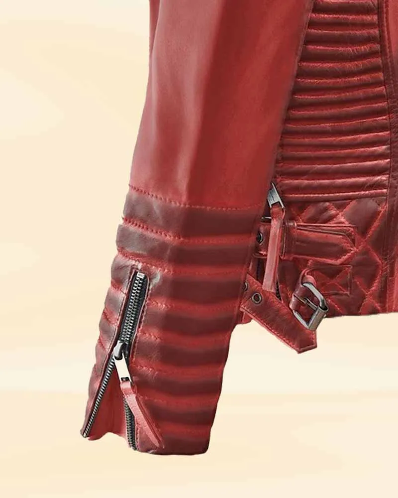 The Pricy Burnt Red Leather Jacket
