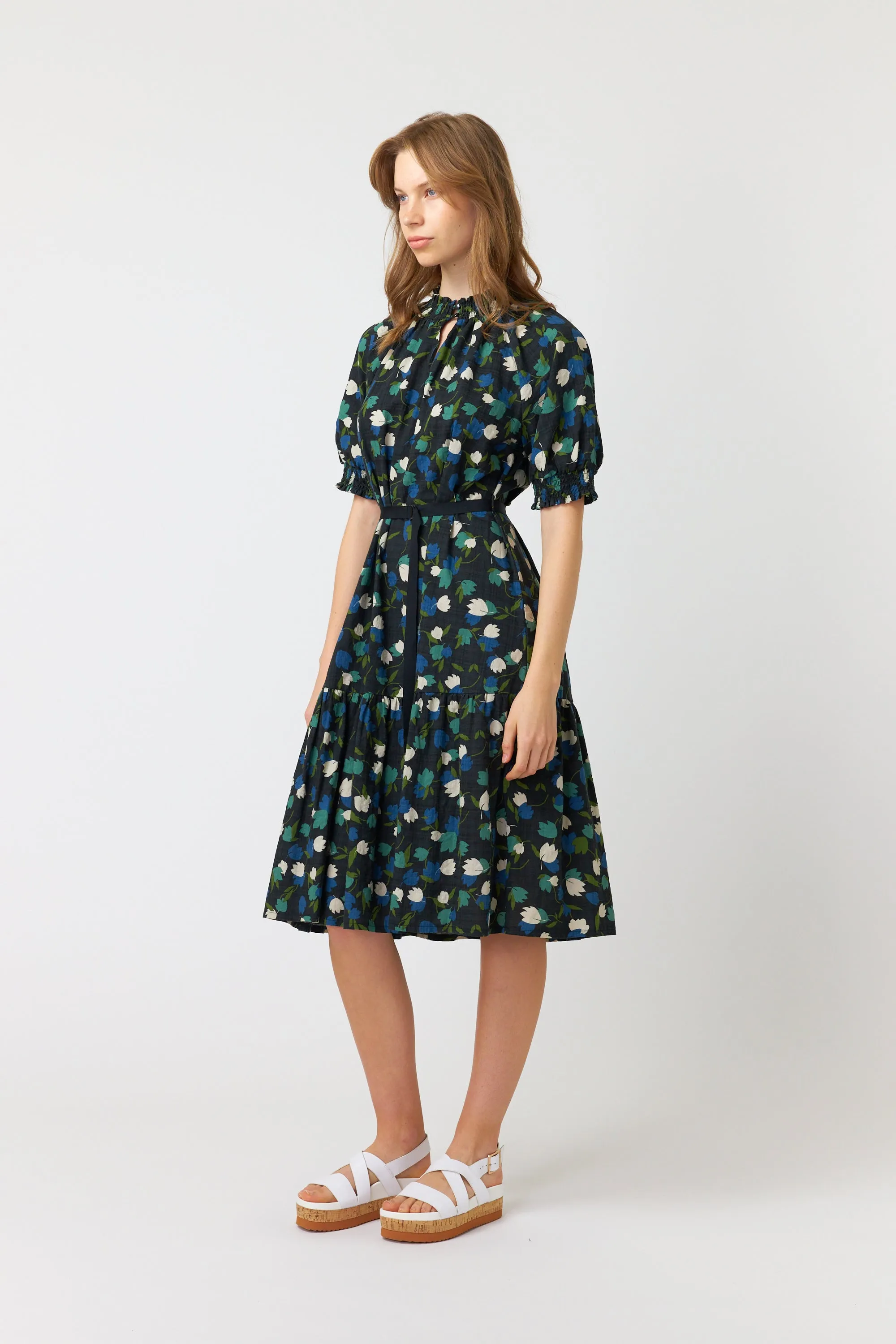 Tulips smock dress