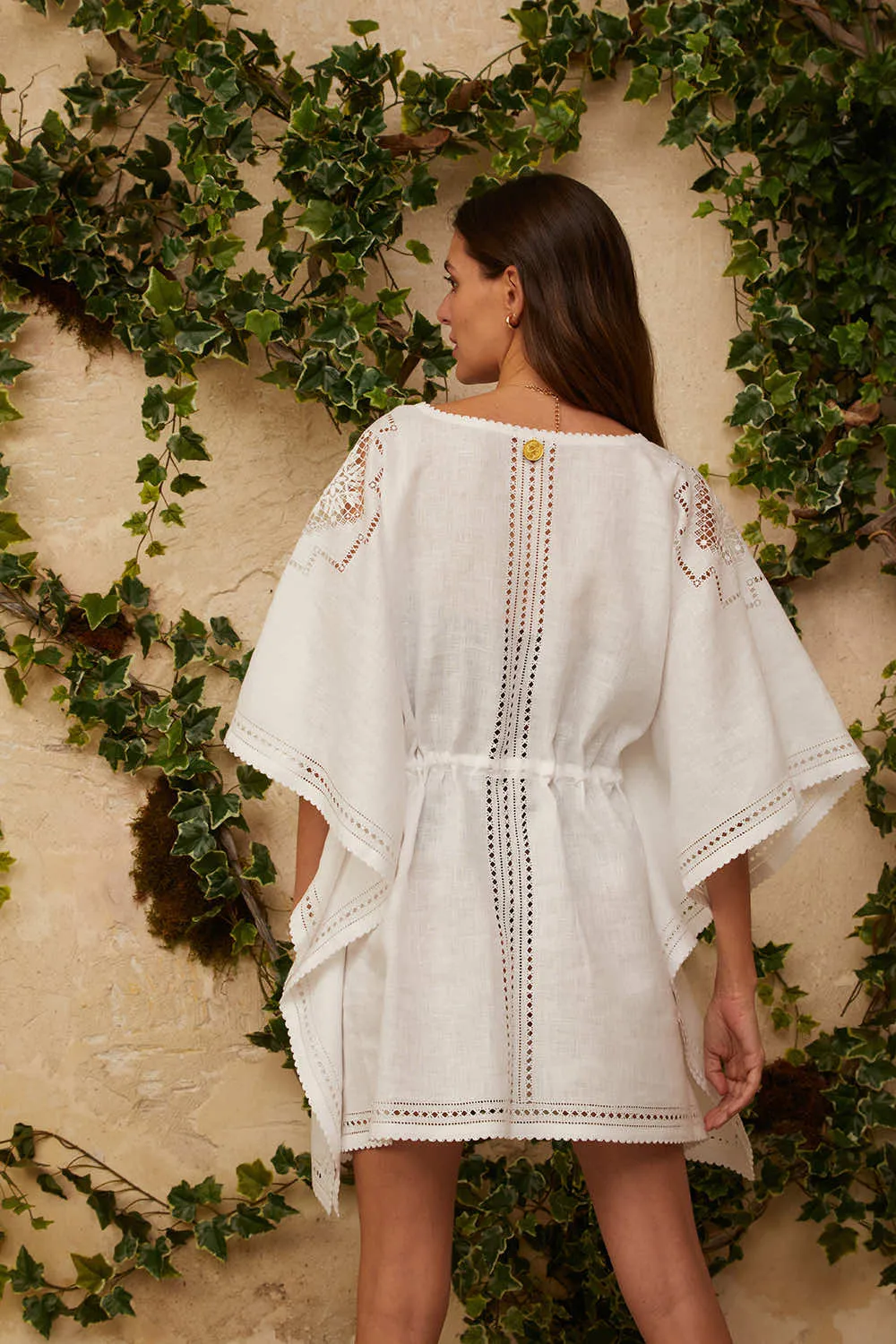 Vasilisa Beach Dress in Elegant White