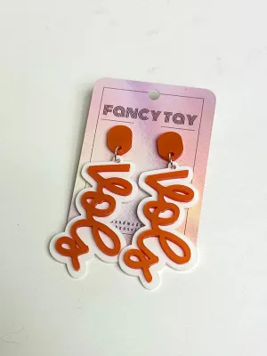 Vols Layered Script Earrings