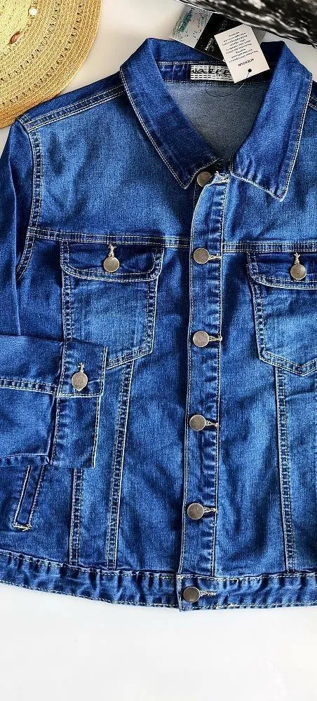 Wakee Denim Jacket Dark Washed Denim